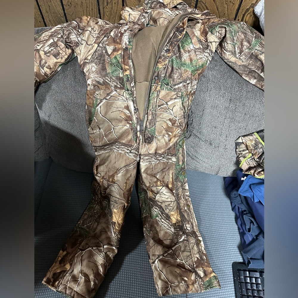 Boys camo overalls
